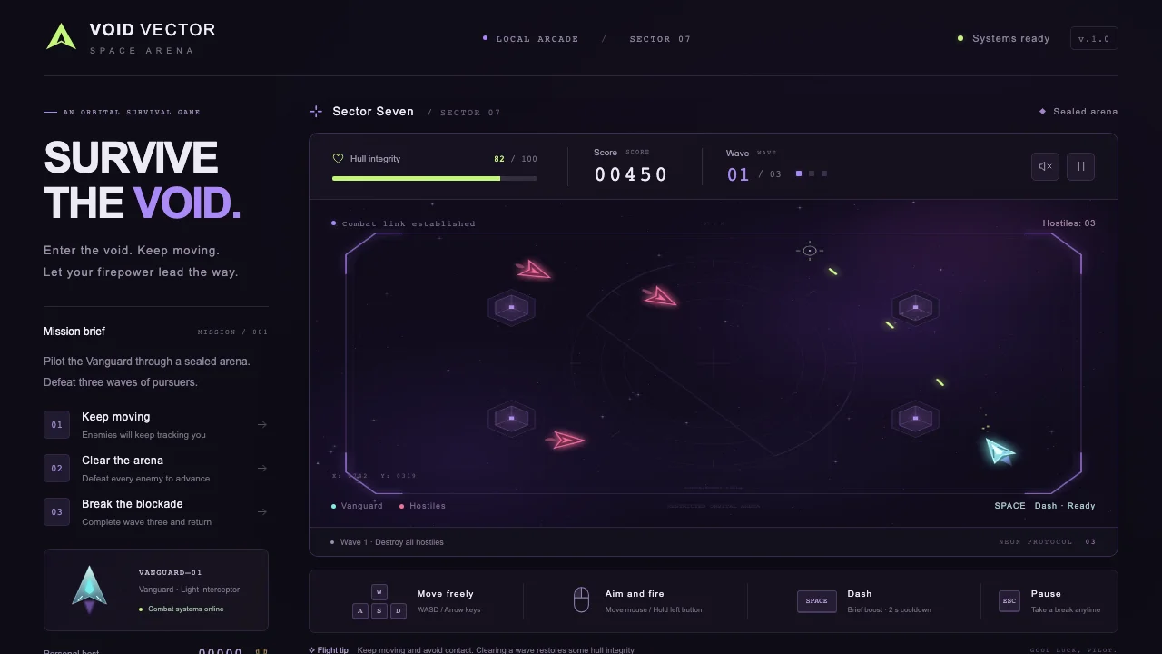 Space Arena gameplay